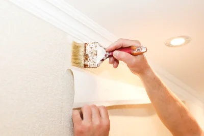 Pose de papier peint à Marcy-l'Étoile — revêtements muraux et toiles de verre